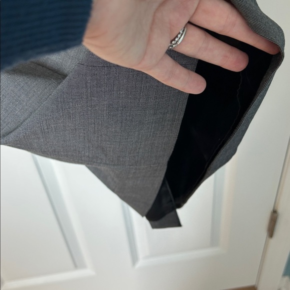 Gray H&M Elegant Sleeveless Dress | Sleeveless Gray Dress | Gray V-Neck Dress - Picture 6 of 10